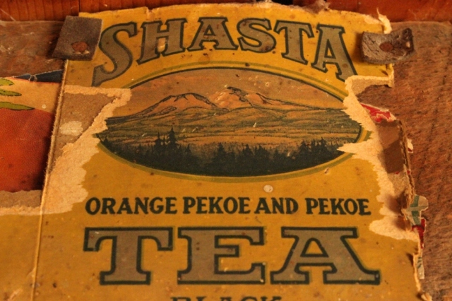 Shasta Tea vintage label
